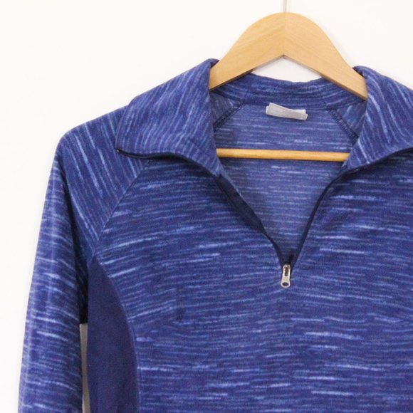 *Columbia Blue Terry 3/4 Zip - Picture 4 of 6